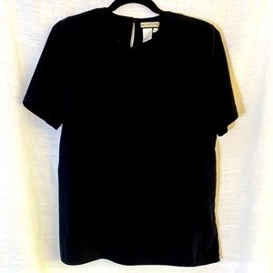 Vintage Short Sleeve Button Up Top